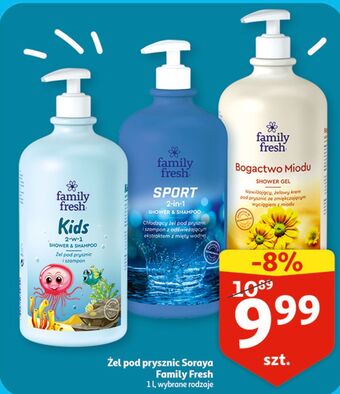 Auchan Żel pod prysznic bogactwo miodu soraya family fresh oferta