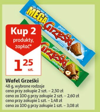 Auchan Wafelek toffi w czekoladzie mlecznej grześki mega oferta