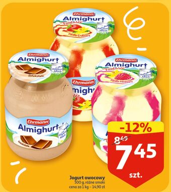 Auchan Jogurt z wsadem czekoladowym ehrmann almighurt oferta