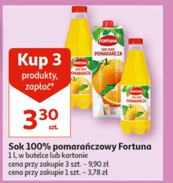 Auchan Sok 100% pomarańczowy fortuna oferta