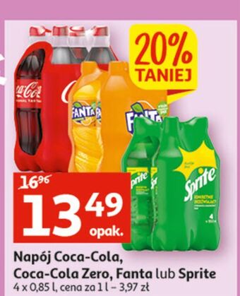 Auchan Napój pomarańczowy fanta oferta