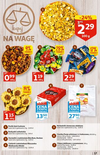 Auchan Chipsy jabłkowe cykoria oferta