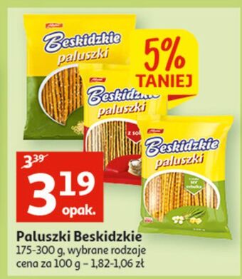 Auchan Paluszki ser z cebulą aksam beskidzkie oferta