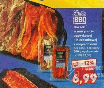 Kaufland Boczek w marynacie paprykowej lub czosnkowej z majerankiem 300g oferta