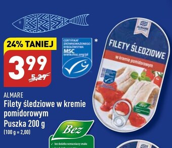 ALDI Filety śledziowe almare oferta