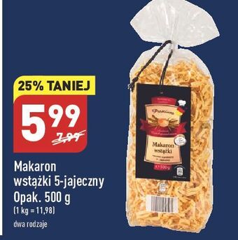 ALDI Makaron 5-jajeczny wstążki oferta