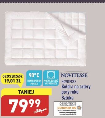 ALDI Kołdra na cztery pory roku novitesse oferta