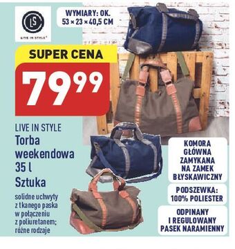 ALDI Torba 35l live in style oferta