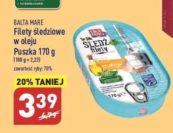 ALDI Filety śledziowe w oleju balta mare oferta