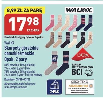 ALDI Skarpety męskie góralskie 43-46 walkx oferta