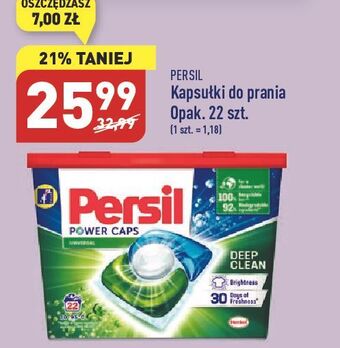 ALDI Kapsułki do prania deep clean universal persil power caps oferta