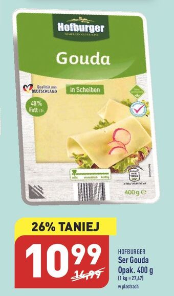 ALDI Ser gouda hofburger oferta