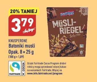 ALDI Batoniki musli knusperone oferta
