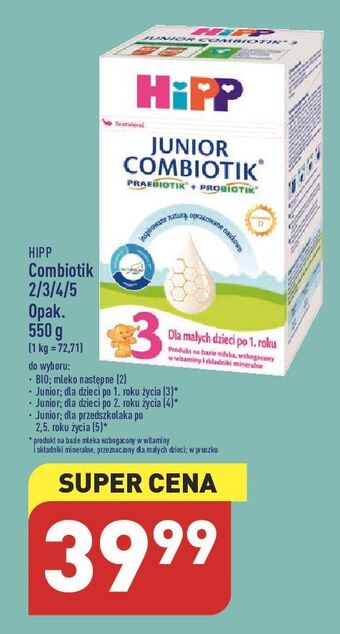 ALDI Mleko 2 hipp junior combiotik oferta