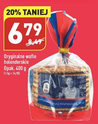 ALDI Wafle holenderskie oryginalne przekładane karmelem oferta