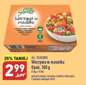ALDI Warzywa w masełku all seasons oferta