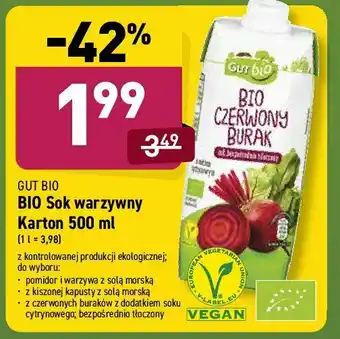 ALDI Sok z kiszonej kapusty 1 KART 500 ML oferta