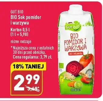 ALDI Sok pomidorowo-warzywny 1 KART 500 ML oferta