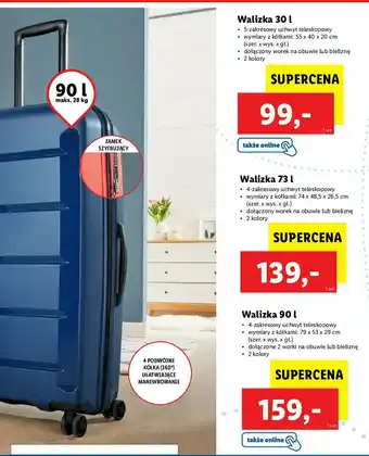 Lidl Walizka 90 l 1 SZT oferta