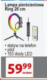 Auchan Lampa pierścieniowa mini ring statyw 26 cm tracer oferta