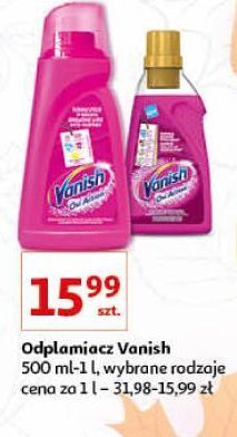 Auchan Odplamiacz w płynie vanish oxi action oferta