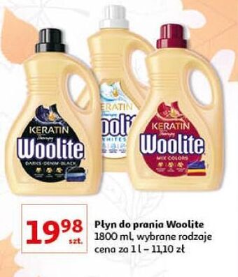 Auchan Płyn do prania whites woolite keratin oferta