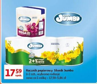 Auchan Ręcznik papierowy mega słonik jumbo oferta