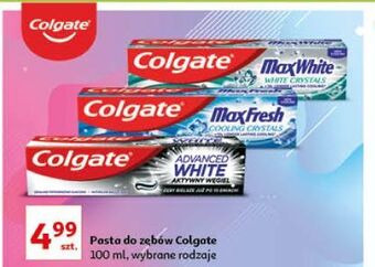 Auchan Pasta do zębów white crystals colgate max white oferta