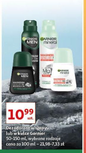 Auchan Antyperspirant magnesium ultra dry garnier men mineral oferta