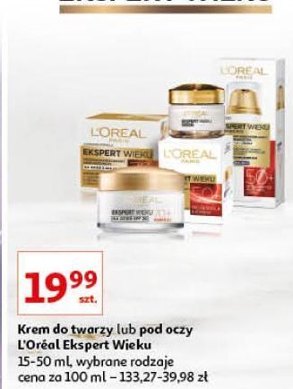 Auchan Krem na noc l'oreal ekspert wieku 50+ oferta
