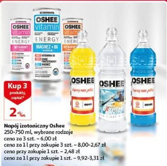Auchan Napój izotoniczny cytrynowy oshee oferta