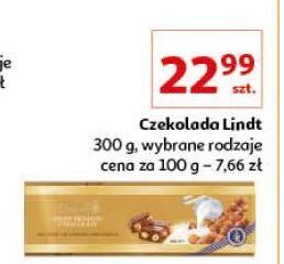 Auchan Czekolada gold z rodzynkami i orzechami lindt oferta