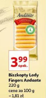 Auchan Biszkopty lady fingers andante oferta