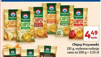 Auchan Chipsy ser z cebulką przysnacki oferta
