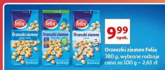 Orzeszki ziemne prażone bez soli felix