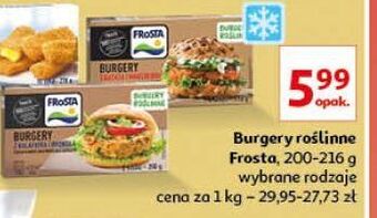 Auchan Burgery warzywne z brokuła i kalafiora frosta oferta