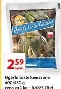 Auchan Ogórki tarte kwaszone stefanek oferta
