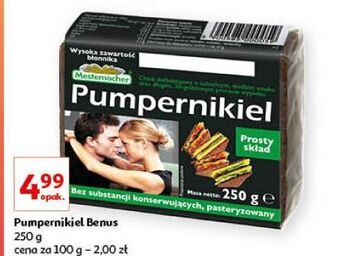 Auchan Chleb pumpernikiel mestemacher oferta