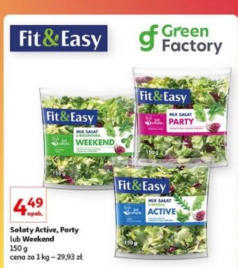 Auchan Mieszanka sałat active fit & easy oferta