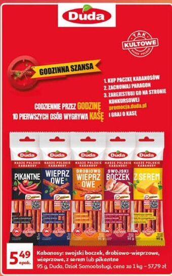 Auchan Kabanosy z serem silesia duda oferta