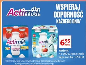 Auchan Jogurt truskawka danone actimel oferta
