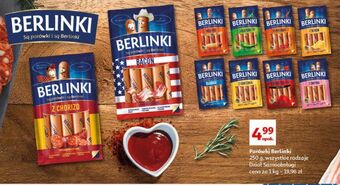 Auchan Parówki bacon morliny berlinki oferta