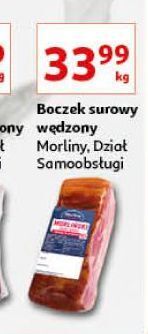 Auchan Boczek surowy wędzony morliny oferta