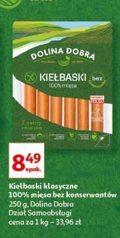 Auchan Parówki 100 % z szynki dolina dobra oferta