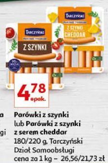 Auchan Parówki z szynki tarczyński oferta