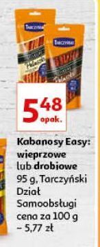 Auchan Kabanos wieprzowy tarczyński exclusive easy oferta