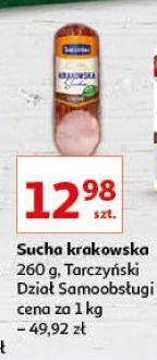 Auchan Kiełbasa krakowska sucha wieprzowa extra tarczyński oferta