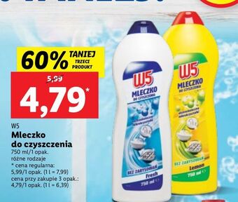 Lidl Mleczko do czyszczenia lemon w5 oferta