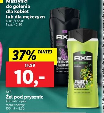 Lidl Żel pod prysznic axe excite oferta