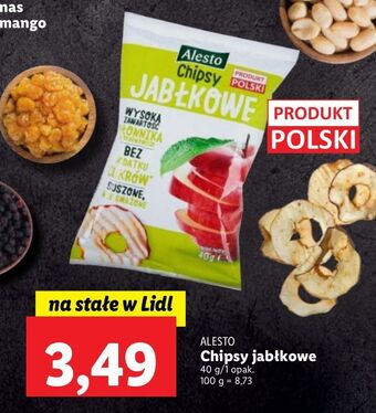 Lidl Chipsy jabłkowe alesto oferta